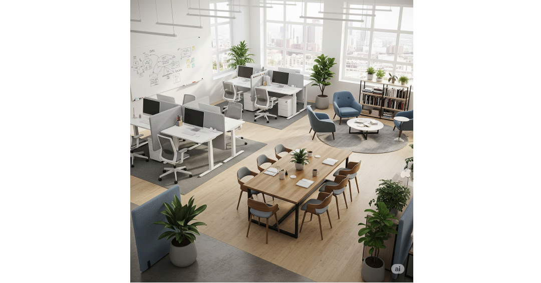 چیدمان مبلمان اداری برای شرکتهای کوچک و استارتاپها چیدمان مبلمان اداری برای شرکتهای کوچک و استارتاپها