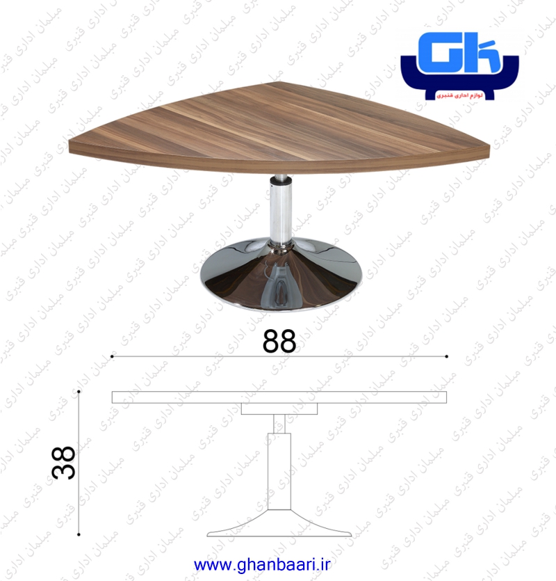 میز عسلی سه گوشه راحتیران مدل :M308